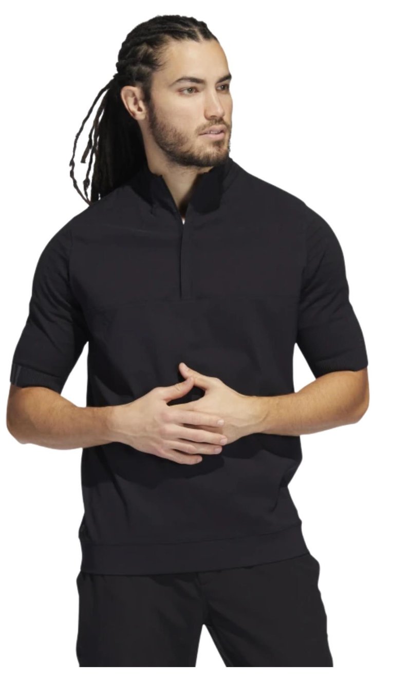 Adidas Primeknit Statement 1/4 men's sweatshirt, black