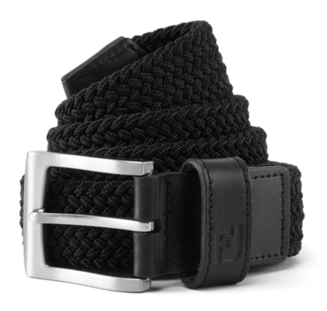 FootJoy Braided men's belt, black