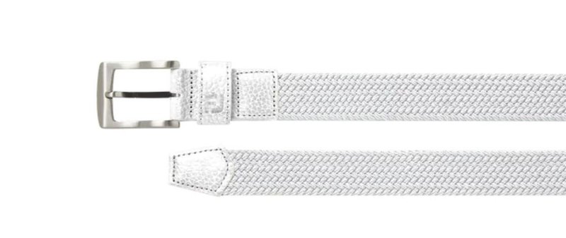 FootJoy Women's Braided ladies belt, white