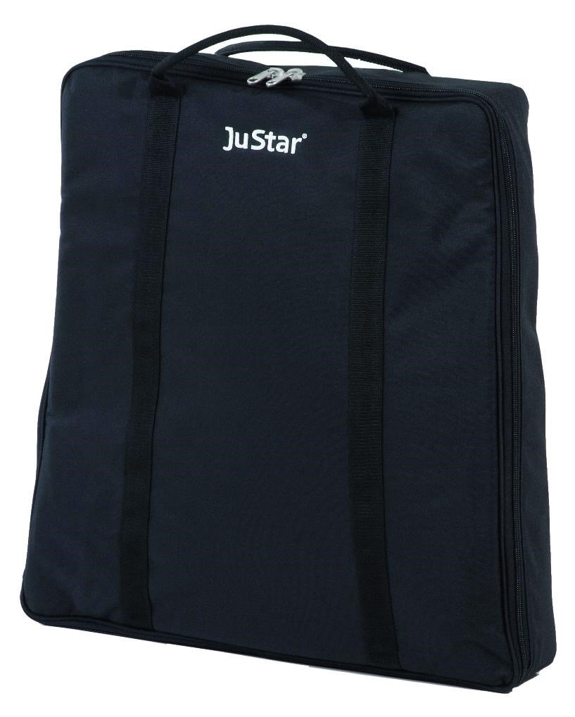 JuStar carry bag (Silver/Black Series, Silver manual, Carbon Light) cart bag, black