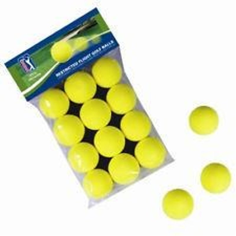 PGA Tour Indoor-Outdoor training balls (12 balls), yellow