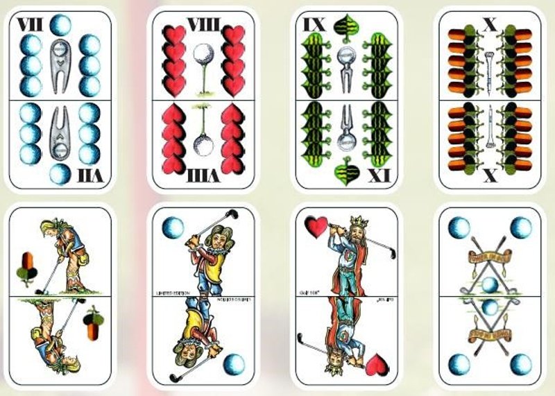 Ostatní Golfové hrací karty pro mariáš, limitovaná edice Klasik Accessory
