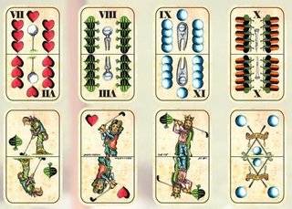 Ostatní Golfové hrací karty pro mariáš limitovaná edice Retro golf playing cards