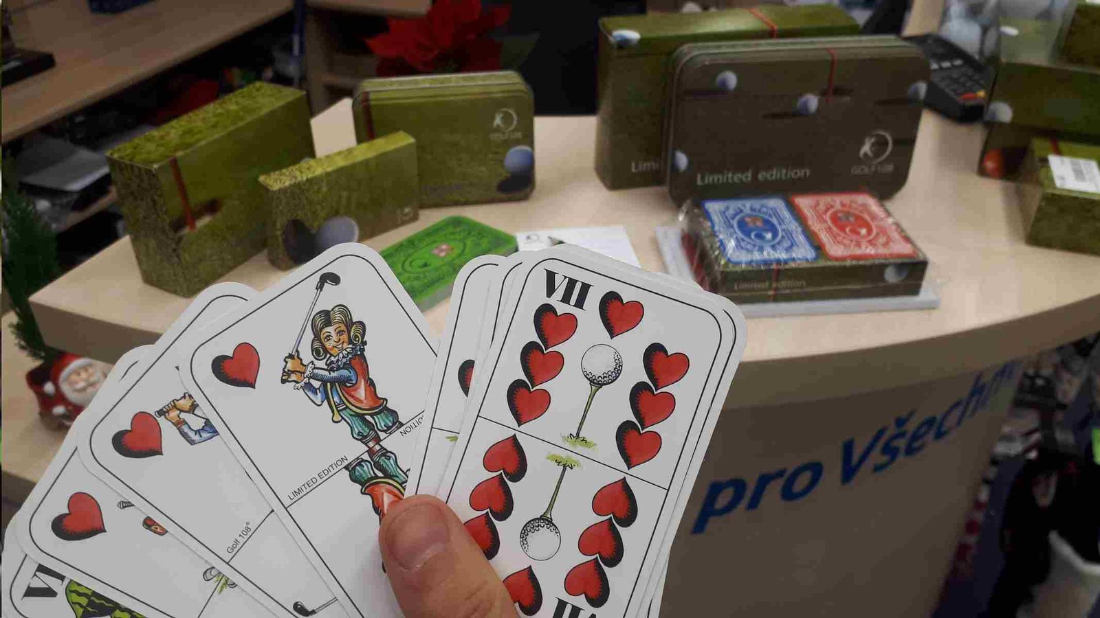 Ostatní Golfové hrací karty pro canastu, limitovaná edice Klasik Accessory