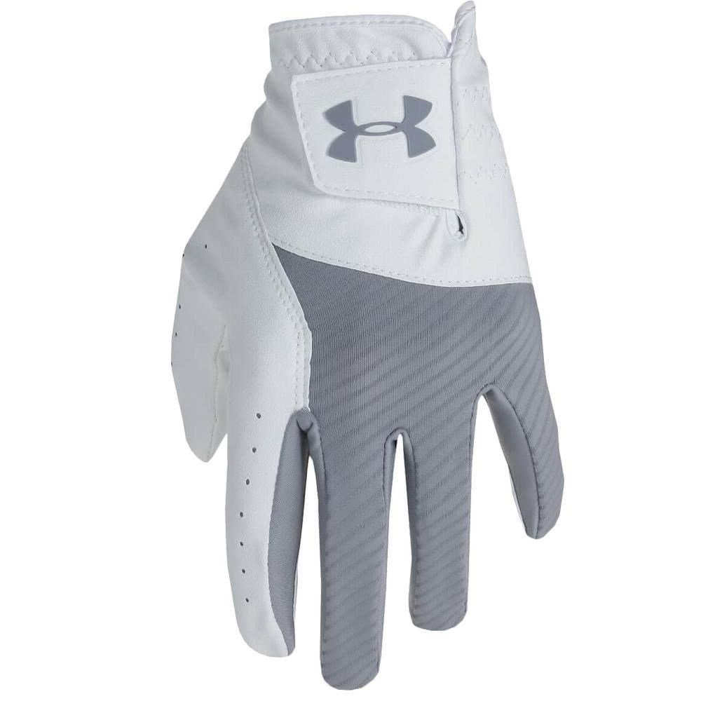 Under Armour Medal mens golf glove, white/gray