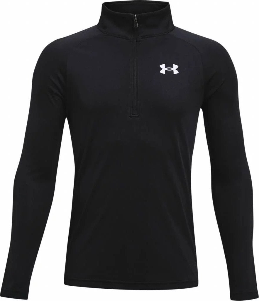 Under Armour Tech 2.0 1/2 Zip boys sports shirt, black