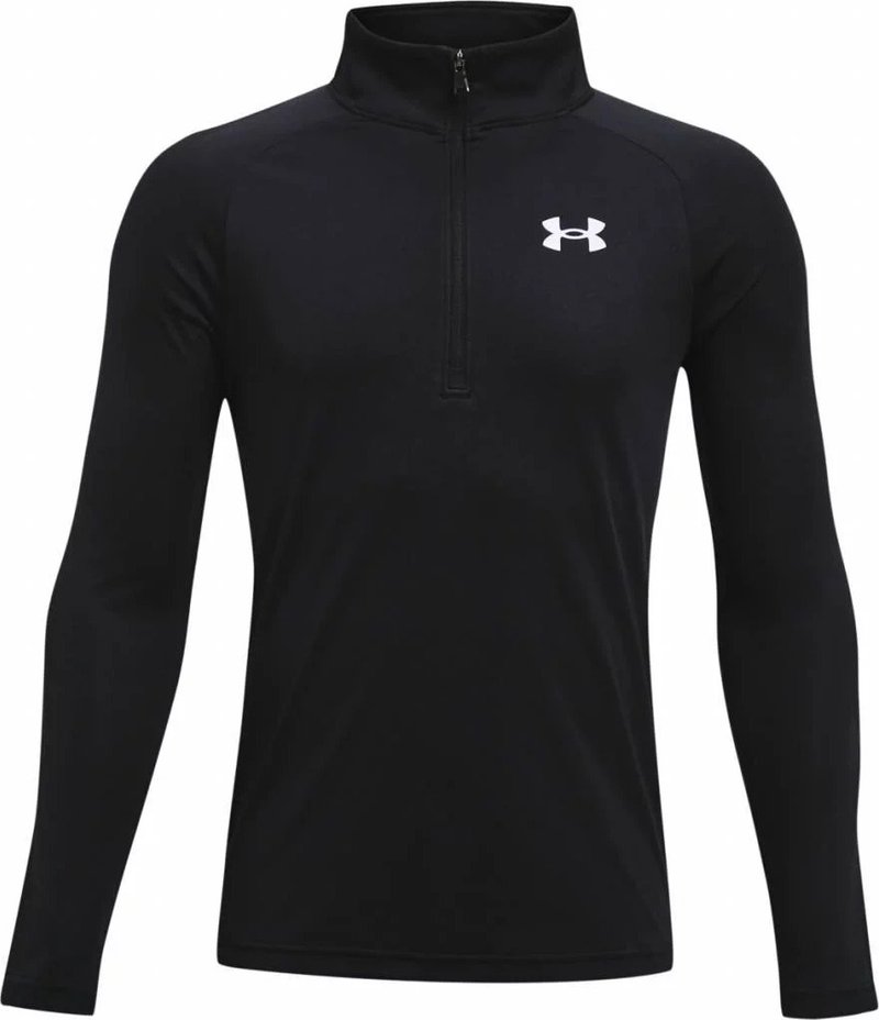 Under Armour Tech 2.0 1/2 Zip boys sports shirt, black