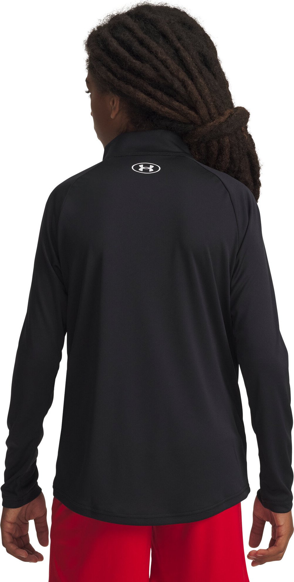 Under Armour Tech 2.0 1/2 Zip boys sports shirt, black