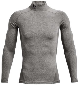 Under Armour ColdGear® Compression Mock men's top, charcoal light heather/black