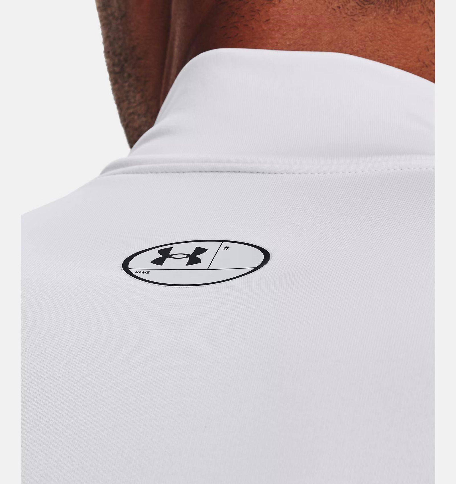 Under Armour ColdGear® Compression Mock men's top, white