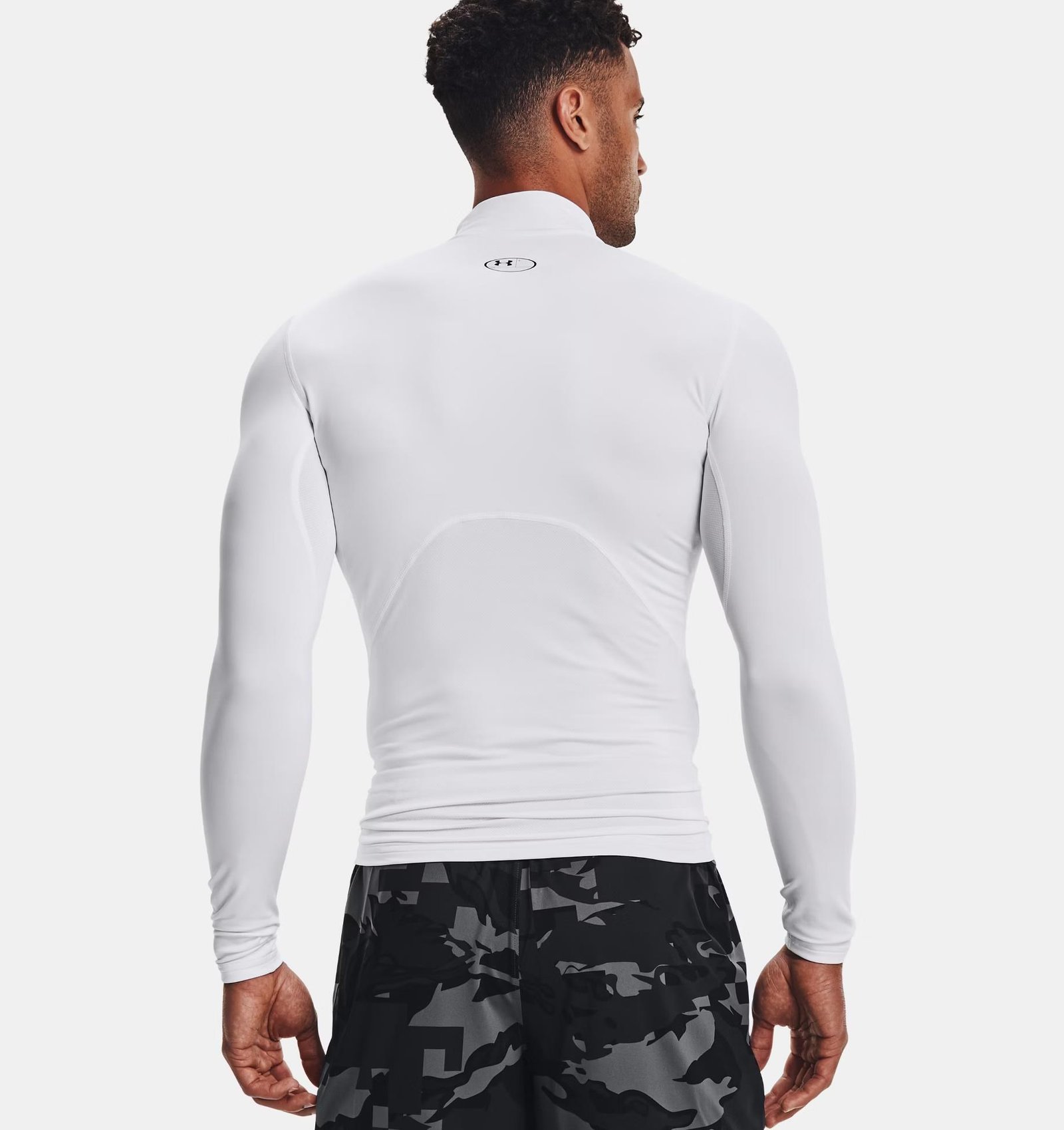 Under Armour ColdGear® Compression Mock men's top, white