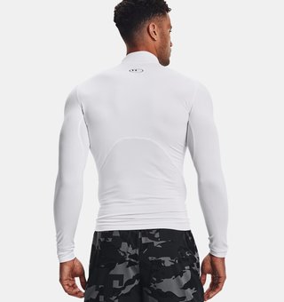 Under Armour ColdGear® Compression Mock men's top, white