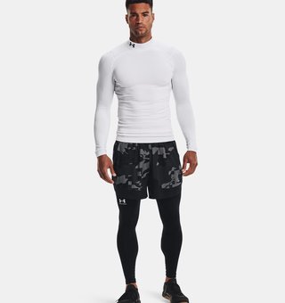 Under Armour ColdGear® Compression Mock men's top, white
