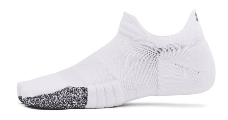 Under Armour Breathe 2 No Show Tab women's socks, white