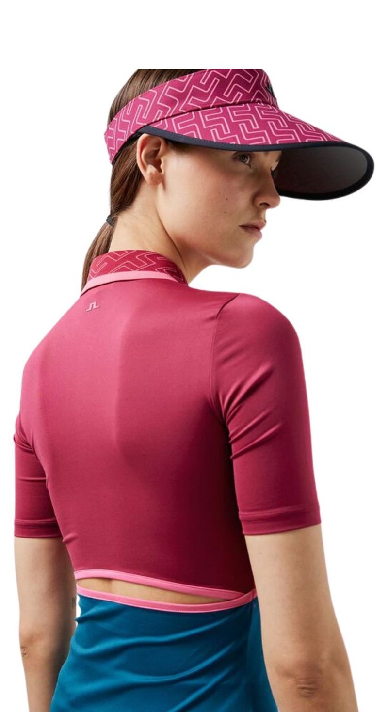 J.Lindeberg Odella Golf women's polo, anemone