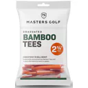 Masters Golf Masters Graduated Bamboo Tees 70mm (2 3/4"), 20pcs, Orange