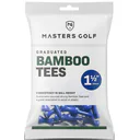 Masters Golf Masters Graduated Bamboo Tees 38mm 1 1/2" Blue (25 Pack)