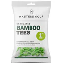 Masters Golf Masters Graduated Bamboo Tees 25mm 25tees Lime