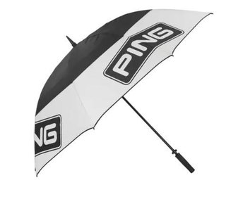 PING Golf Ping Tour 68" Golf Umbrella, Black/White