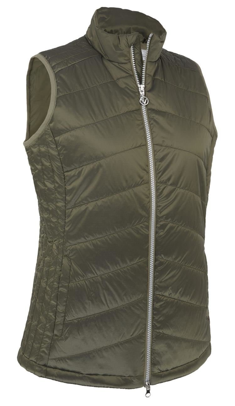 Callaway Primaloft Quilted women's vest, industrial green