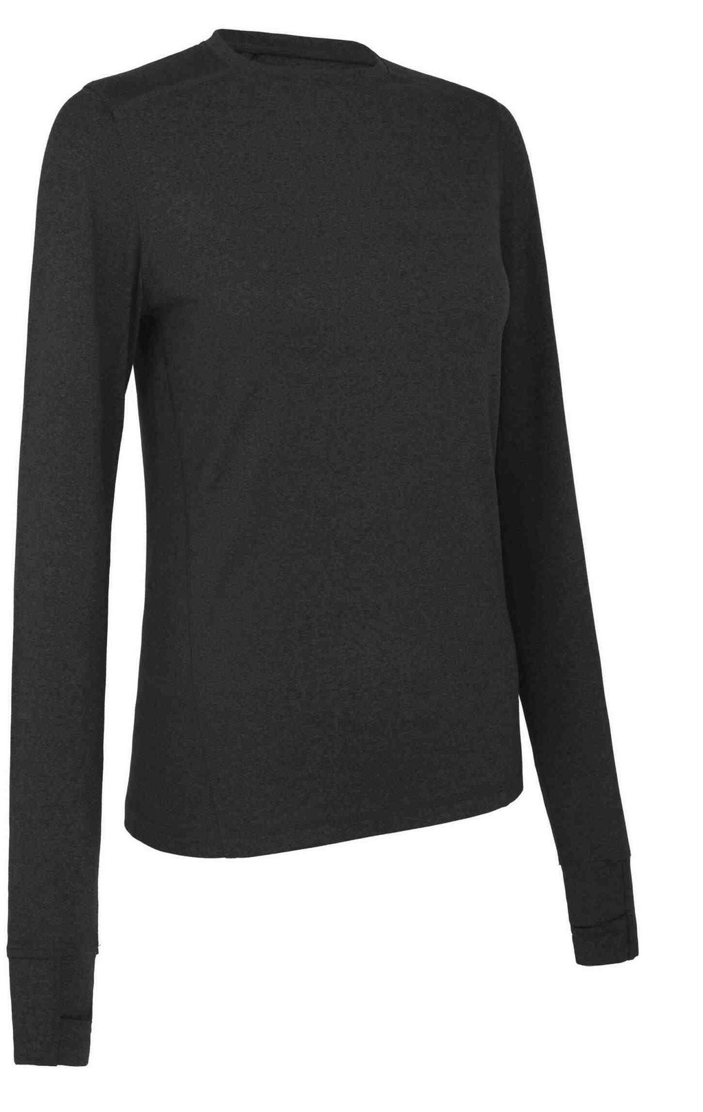 Callaway Longsleeve Crew Neck women's base layer, ebony heather