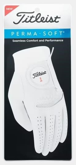 Titleist Perma-Soft mens golf glove, white