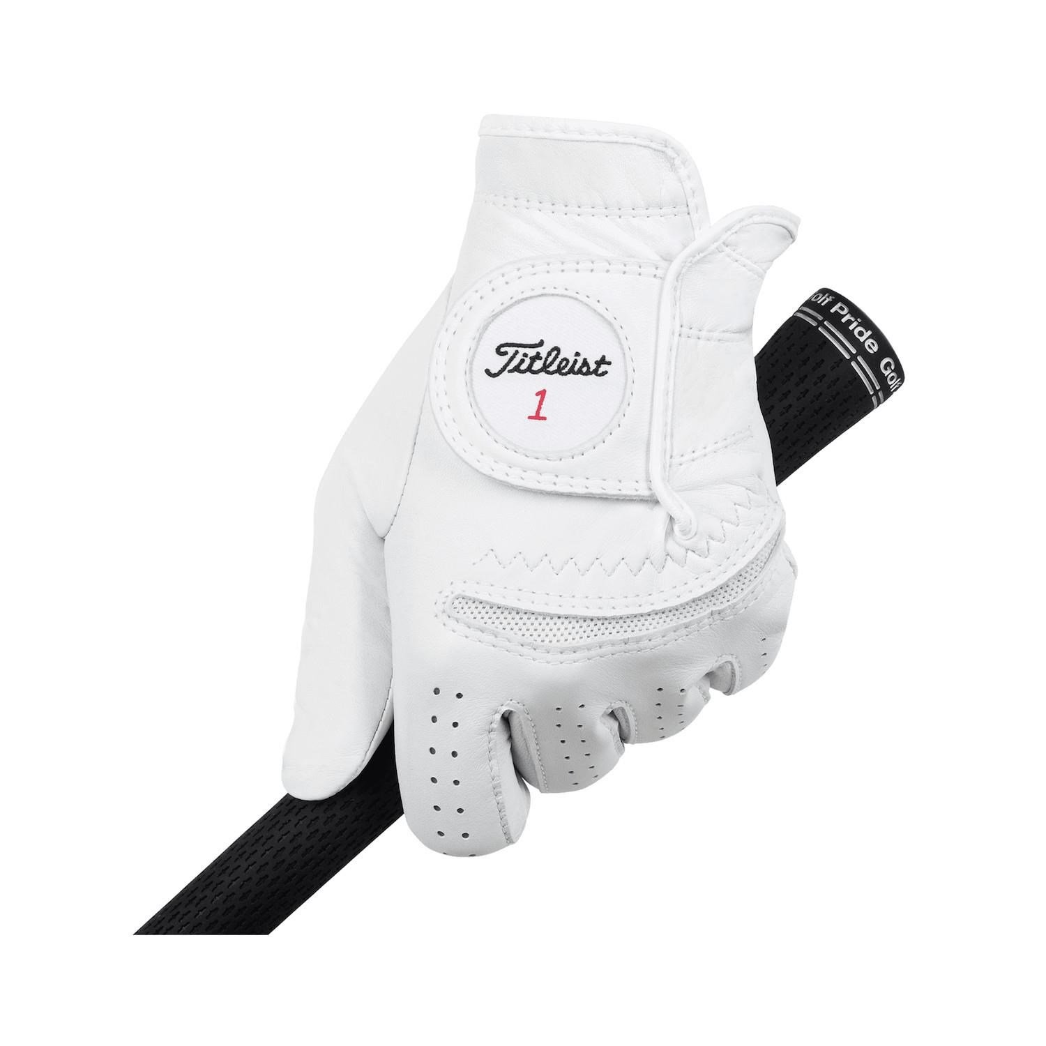 Titleist Perma-Soft Cadet mens golf glove, white
