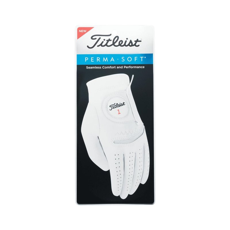 Titleist Perma-Soft Cadet mens golf glove, white