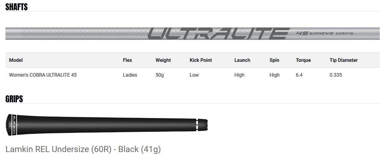 Cobra AIR-X women's fairway wood