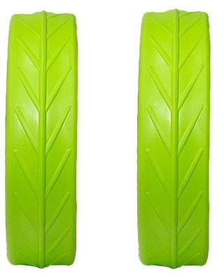 JuCad Tyres for Rear Wheels (2 tyres for JuCad rear wheels), green