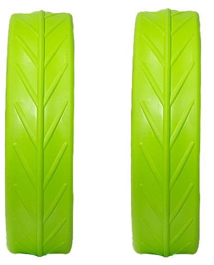 JuCad Tyres for Rear Wheels (2 tyres for JuCad rear wheels), green