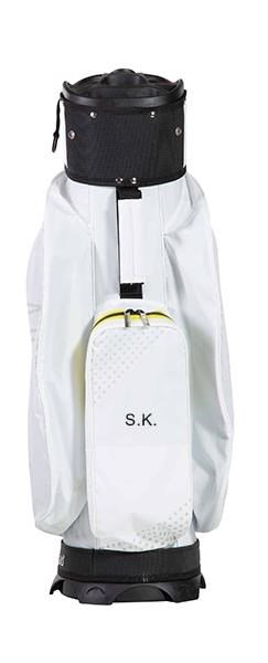 JuCad Silence Dry cart bag, white/yellow