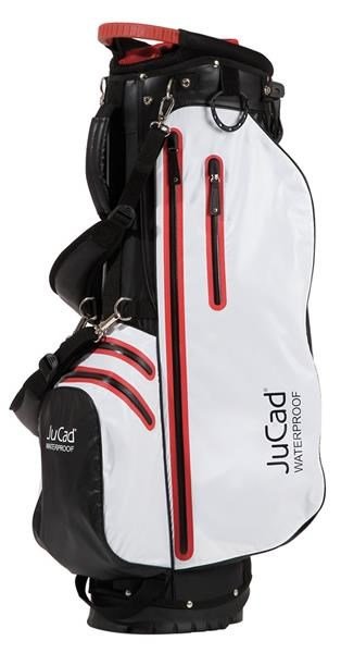 JuCad Waterproof 2in1 stand bag, black/white/red