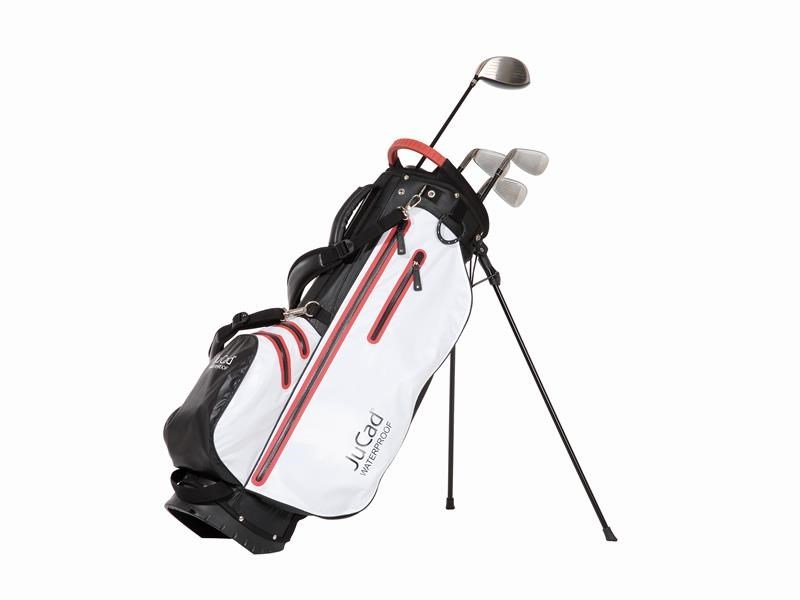 JuCad Waterproof 2in1 stand bag, black/white/red