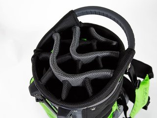 JuCad Waterproof 2in1 stand bag, green/white