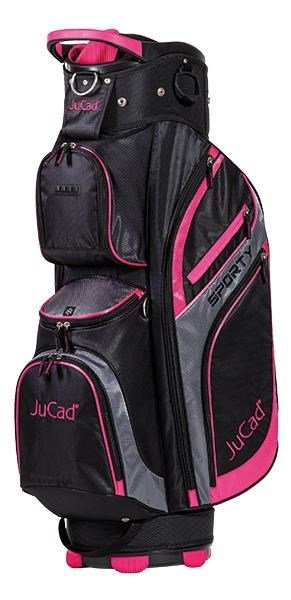 JuCad Sporty cart bag, black/pink