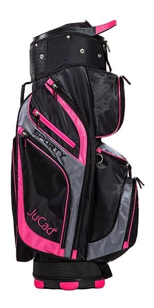 JuCad Sporty cart bag, black/pink