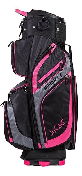JuCad Sporty cart bag, black/pink
