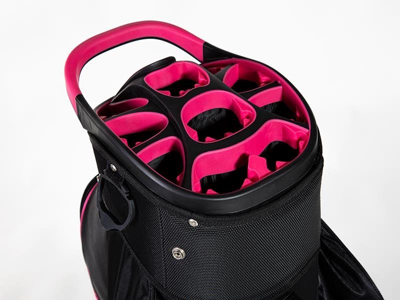 JuCad Sporty cart bag, black/pink