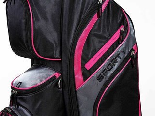 JuCad Sporty cart bag, black/pink