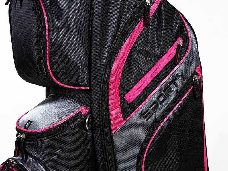 JuCad Sporty cart bag, black/pink