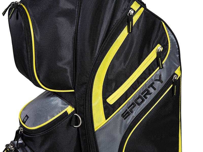 JuCad Sporty cart bag, black/yellow