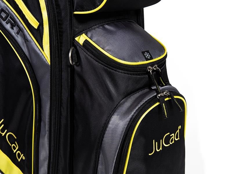 JuCad Sporty cart bag, black/yellow