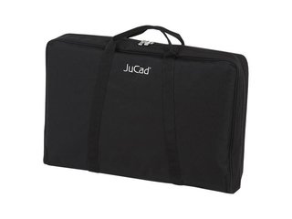 JuCad Carbon Shine 3-wheeled manual trolley, shiny black + carry bag JTT