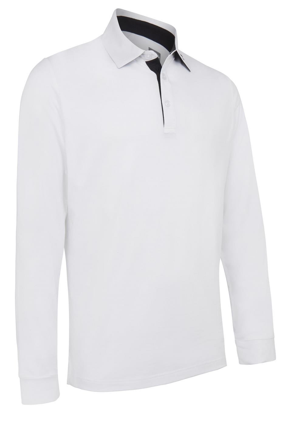 Callaway Long Sleeve Performance men's polo, bright white