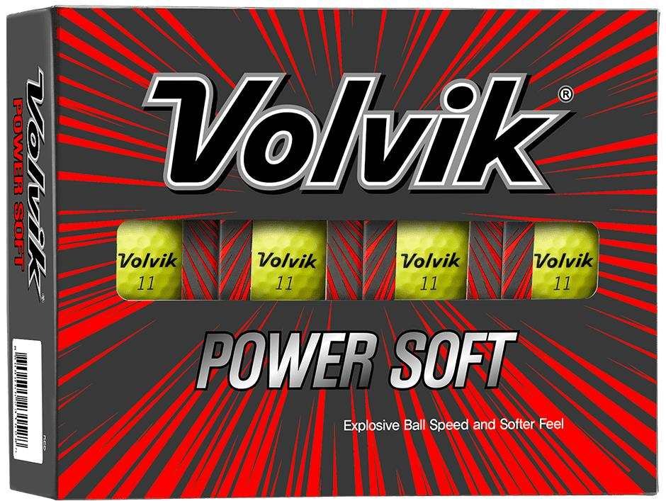 Volvik POWER Soft golf balls, yellow