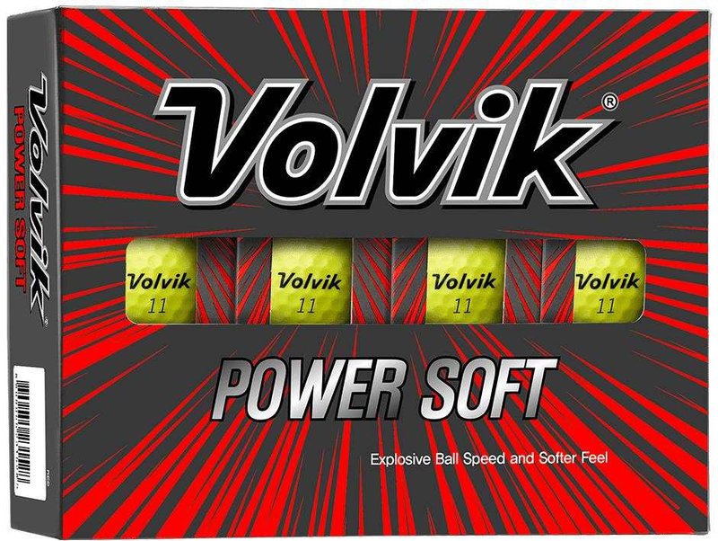 Volvik POWER Soft golf balls, yellow