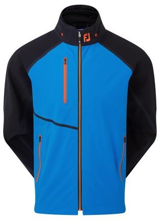 FootJoy HydroTour men's jacket, sapphire/black/orange