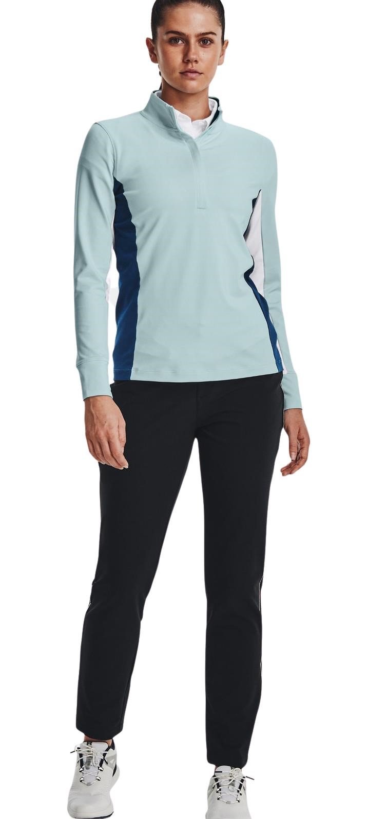 Under Armour Storm Midlayer 1/2 Zip women's jacket, fuse teal/white
