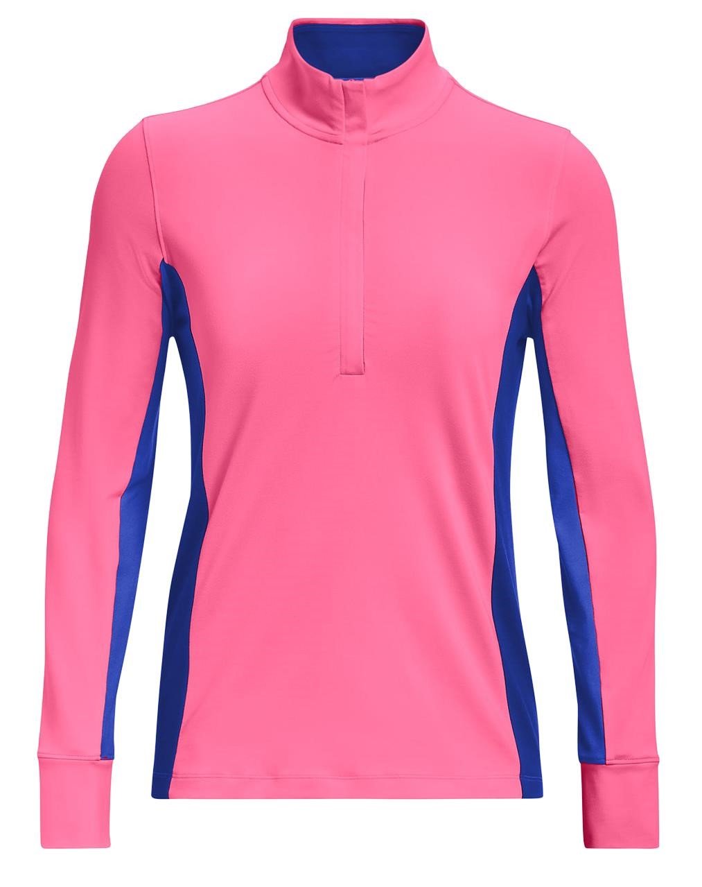 Under Armour Storm Midlayer 1/2 Zip women's jacket, pink punk/versa blue